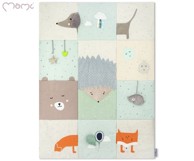 MOMI Volpi dvostrana podloga za igru i prekrivač, 120x160 cm 