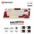 FANTECH Bežična gaming mehanička tipkovnica Max Fit 81, Milky crveni switch