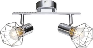 Reflektor Xara I, 2xE14, IP20, srebrna