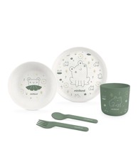 MINILAND Set za jelo NATURMEAL FROG