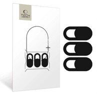 TECH-PROTECT Zaštitna futrola Cam Fit 3x 5906302318667 za web kameru prijenosnih računala, crna