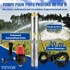 VEVOR 3.5SDM4/11 Potopna pumpa za duboke bunare od nehrđajućeg čelika, srebrna