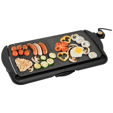 HOME Električni roštilj HG GR 03, 2000 W, 52x26 cm, crni