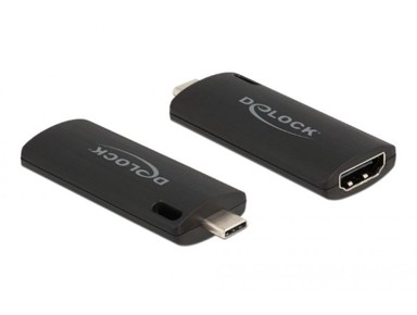 DELOCK Adapter USB-C (M) na HDMI (Ž), Video Capture, 4K 30Hz, crni