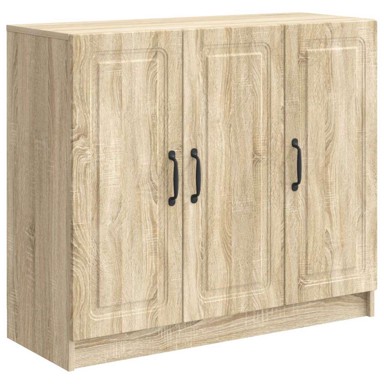 Krevet, 89 x 34,5 x 77 cm, konstruirano drvo, hrast sonoma