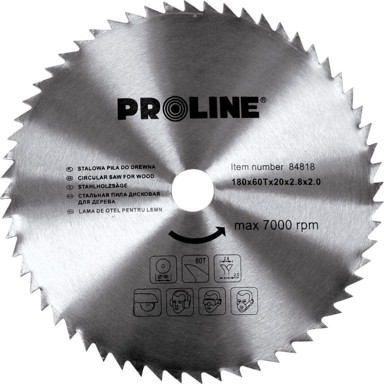 PROLINE List kružne pile za drvo bez karbida, 315 x 30 mm, 80 zuba