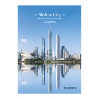 STREET Bilježnica Sky Line City A4, kvadratići, 54 lista, meki uvez