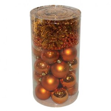 Kuglica, girlanda i lanac, set 22/1, brončana boja