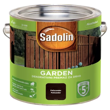 SADOLIN Lazura za drvo Garden, palisander, polumat, 2,5 l