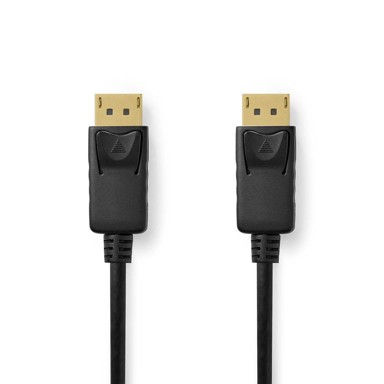 NEDIS DisplayPort kabel muški – muški, 8K 60 Hz, 2 m, crni, pozlaćeni