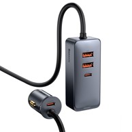 BASEUS Auto punjač Share Togethe, 2xUSB, 2xUSB-C, 120W