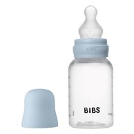 BIBS Bočica, silikon sisač S, baby blue, 150 ml