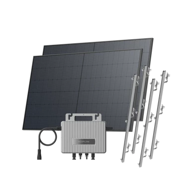 ECOFLOW Krovna solarna elektrana Stream, kosi krov, mikroinverter + 2×520W solarni paneli