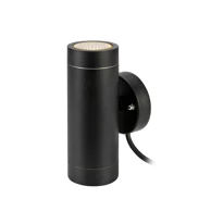 Vanjska zidna svjetiljka Garden 24, cylinder, 2L, fiksna LED, IP44, MA108169, crna