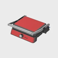 WESTINGHOUSE Preklopni roštilj Retro, crveni