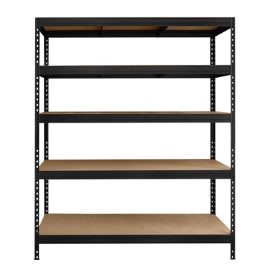 Regal za teški teret Praktik 180x150x60 cm 5 polica nosivost 1500kg crna