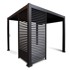 HOMESTAR Lamelni zid MIRADOR-111 123,5 cm, tamno sivi