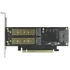 DELOCK PCIe x16 kartica, 2x M.2 Key B + 1x mSATA