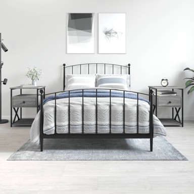 Noćni ormarići 2 kom boja hrasta 40x42x55 cm konstruirano drvo