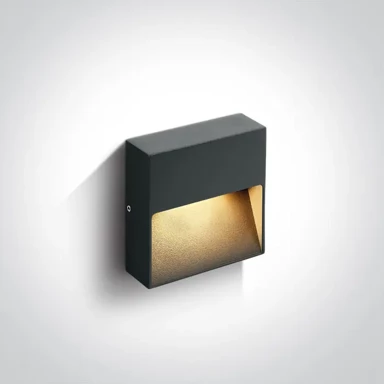 Vanjska zidna LED svjetiljka, DM67359A/AN/V, 3 W, CCT, IP65, Dark Light, 230 V, antracit