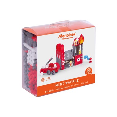 MARIOINEX Set Waffle kockica, vatrogasac, 185 kom