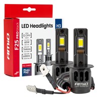 AMIO LED žarulje za prednja svjetla F25 PRO BLACK CANBUS, H3, do 210% više svjetla, 6000 K