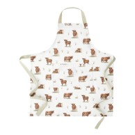 CATHERINE LANSFIELD Pamučna pregača Angus Highland Cow 