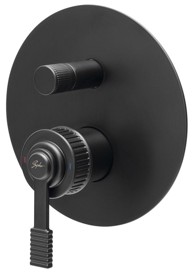 SAPHO Ugradbena tuš miješalica Versi, 2 izlaza, crna mat