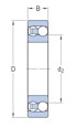 NTN Samopodesivi kuglični ležaj 1302 SC3, 15 x 42 x 13 mm