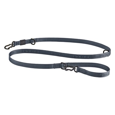 MIACARA Povodac preklopni Modena Asphalt, 200 cm × 25 mm, tamno sivi