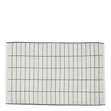 METTE DITMER DENMARK Bijela kupaonska prostirka 50x80 cm Tile Stone