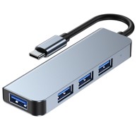 TECH-PROTECT USB hub V1 4-u-1, USB-C na 4x USB, 14cm