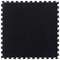 Gumena podna pločica, 12 mm, 100 x 100 cm, crna