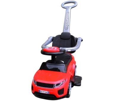 Dječja guralica, J4, crveni, 3u1