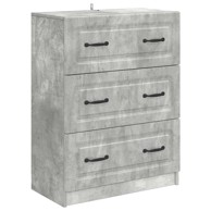 Ormar s ladicama, 66 x 34,5 x 87 cm, betonsko siva