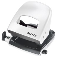 LEITZ Bušač 2 rupe WOW 50082001, do 30 listova, bijeli, blister