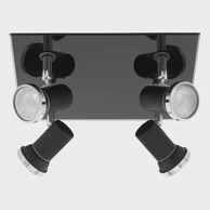 Reflektor, Tamara 1, 33678, LED GU10, 4x3,3W, 4x240 lm, IP44, krom/crna