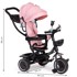 ECOTOYS Dječji tricikl, rotacija 360°, pink