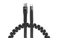 AMIO Kabel USB u micro USB opružni, 1,2 m
