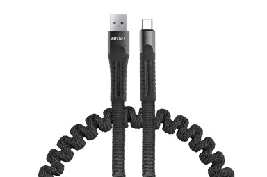 AMIO Kabel USB u micro USB opružni, 1,2 m