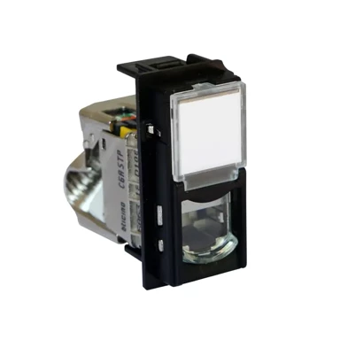 BTICINO Utičnica LNOW KG4279C6AS STP RJ45 C6A 1M, crna