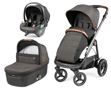 PEG PEREGO Dječja kolica Veloce TC Lounge 3u1, siva