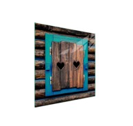 TMK ARTDEKO staklena zaštitna ploča za štednjak 50 x 52 cm, motiv drvo
