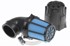 Air Box Mini zračni filtar, konusni, 90°, 37 mm, crni