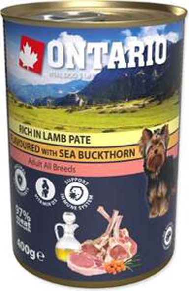 ONTARIO Konzerva Adult Dog 400 g, janjetina