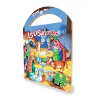 Knjiga Isus je rođen s puzzlama  