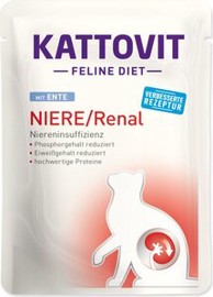 KATTOVIT Hrana za mačke Renal, 85 g, pačetina