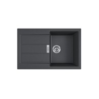 FRANKE Sudoper S2D 611-78, 78x50 cm, dubine 20 cm, granitni, crna