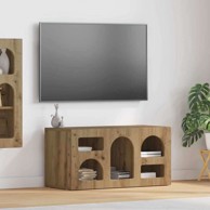 TV ormarić, 80 x 35 x 40 cm, od konstruiranog drva, umjetnički hrast