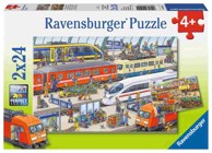 RAVENSBURGER Puzzle Problemi na željezničkom kolodvoru 2x24kom
